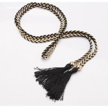 Women’s Solid Color Knit Waist Belt