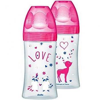 Biberón Rosa Sensation 270 ml – Paquete Doble