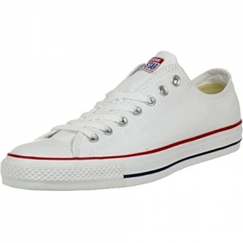Converse Chuck Taylor All Star Core Ox, Zapatillas de lona, Unisex, Color Blanco (Optical White)