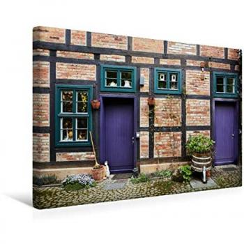 Quedlinburg Fachwerkstadt – CALVENDO Premium Textil-Leinwand 45×30 cm