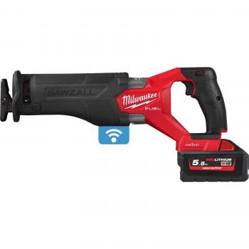 Scie sabre Milwaukee M18 18V Fuel, boîte HD incl. deux batteries 5,5 Ah – ONEFSZ-552X