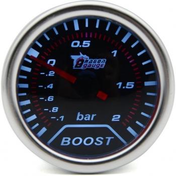 2 52MM Boost Pressure Gauge -1~2 Bar /-30 In.hg~35 Psi White LED