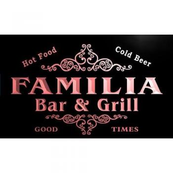 Neon‑Family Sign: Bier & Grill Leuchten