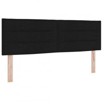 VidaXL Black Fabric Box Spring 140x200 – Ready‑to‑Sleep Bed
