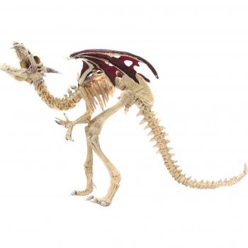 Dragon Squelette Rouge en Plastique