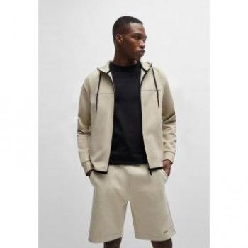 Felpa Con Zip BOSS Saggy 2 Casual Light Beige S
