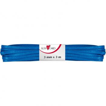 SUSY CARD Doppelsatinband, 3 mm x 3 m, royalblau