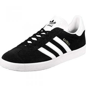 Original Gazelle Black‑White Gold Trainers