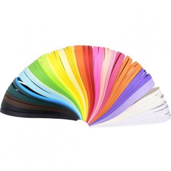260 Stück Handgemachte Quilling Papierstreifen 3mm/5mm/7mm/10mm für Bastelarbeiten