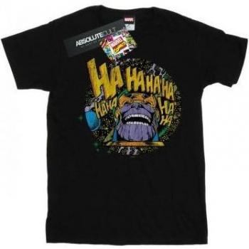 T-shirt donna Thanos Laughing Marvel cotone