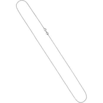 Platin 950 Zopfkette für Damen, grau