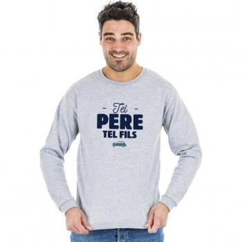X‑Small Heather Grey Dad‑Son Sweatshirt