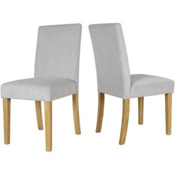 Winikon Esszimmerstuhl (4er-Set) – komfortabler Cord, Massivholzrahmen