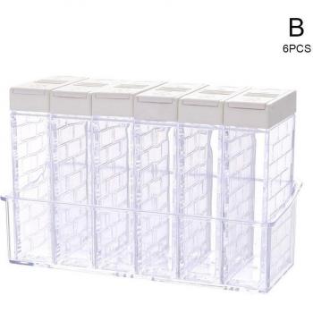 6pcs Spice and Pepper Storage Set