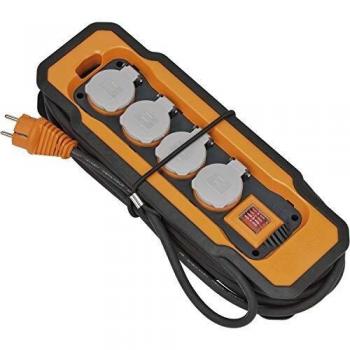 Brennenstuhl professionalLINE Steckdosenblock IP54, 4-fach-Verteiler, 8m Kabel