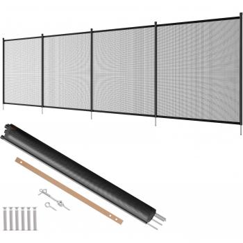 VEVOR Portable 4ft x 12ft Pool Safety Fence – Child-Proof Removable Mesh