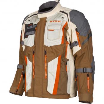 Chaqueta Deportiva de Motocicleta Klim Badlands Pro S, tono Marfil y Marrón