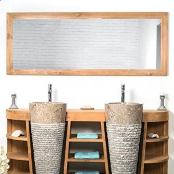 Miroir Rectangle en Teck 180 x 70