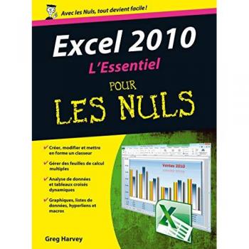 Excel 2010 l'essentiel pour les nuls
