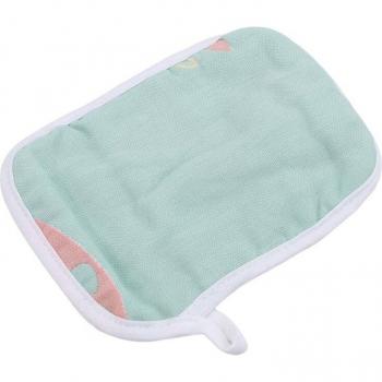 Gants de douche bébé en coton doux