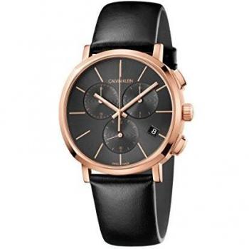 Calvin Klein Herren Uhr mit Lederarmband K8Q376C3