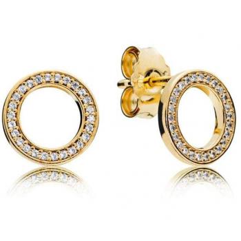 Pendientes Pandora 267112CZ de plata esterlina para mujer