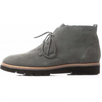 S.Oliver Grauer Lederschuh Herren 41