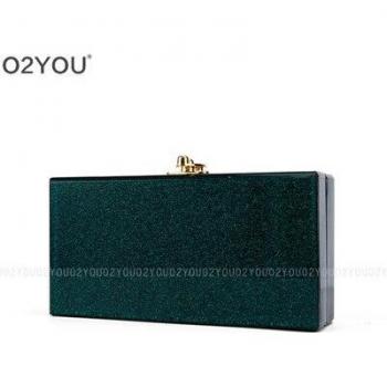 Bridal Green Glitter Acrylic Holder Box