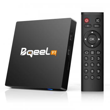 Bqeel Y1 Ultra HD Android TV-Box – 802.11b/g/n Wi‑Fi, Gigabit LAN