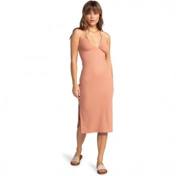 Roxy Late Sunset Sommerkleid Orange Slim Fit XL Damen