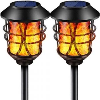 Dancing Fire Solar Pathway Lamp