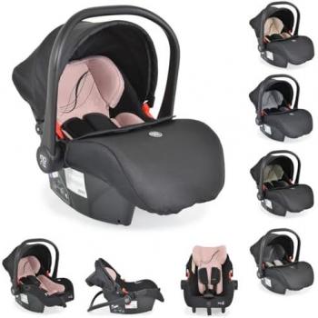 Moni Babyschale i-Size Multi (40-87 cm) mit Fußabdeckung und Kopfstütze rosa