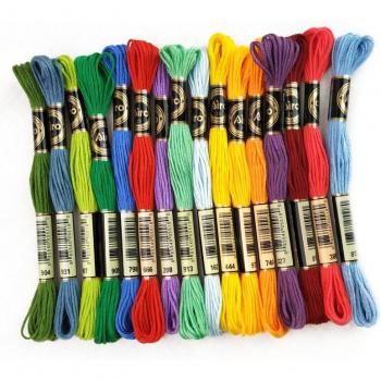 DMC-Style Cotton Sewing Thread Skeins
