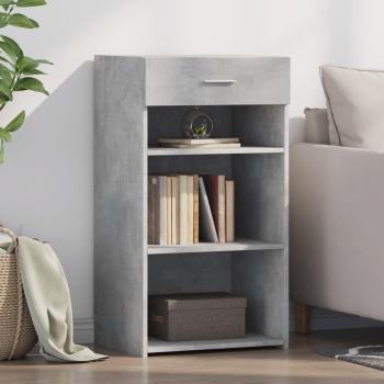 Grey Engineered Wood Sideboard with Concrete Finish (50x42.5x93 cm, vitaXL)