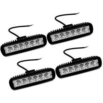 LED Arbeitsscheinwerfer, LACYIE 18W LED Scheinwerfer 12V-24V Zusatzscheinwerfer 6000K IP67 Wasserdicht für SUV, Truck, Traktor oder schweres Gerät (18W 5 Packung)