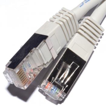 Kenable Network Cat5E FTP Ethernet LAN SHIELDED Patch Cable 10m Grey