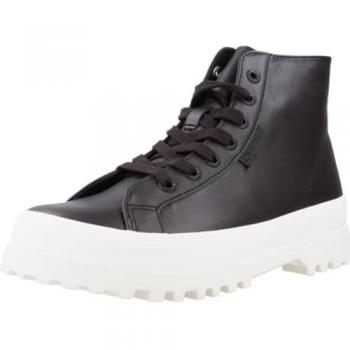 Botines Superga S41188W 2341 AHJBLACK, color negro y blanco, talla 38