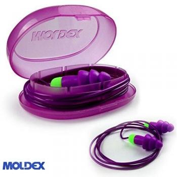 Moldex Wiederverwendbare Gehörschutzstöpsel Rockets Cord, ein Paar im PocketPak SNR 30 dB