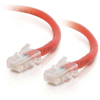 Cable réseau Cat5e rouge UTP – 1,5 m – sans protection
