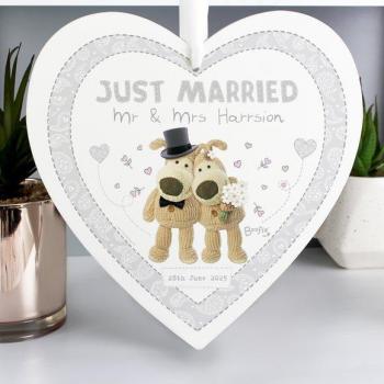 Boofle Wedding Large Wooden Heart Custom Decoration
