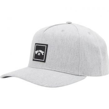 Gorra Billabong Stacked Snapback Ajustable para Hombre Gris Negro
