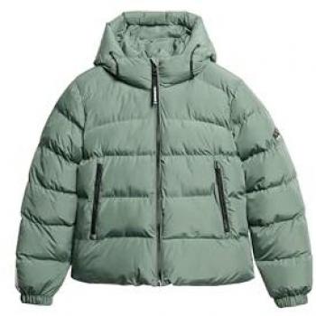 Doudoune Superdry femme Hooded Sports Puffer vert taille 42