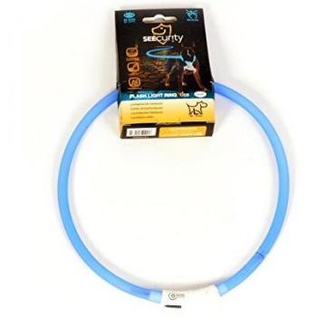 Collar de Seguridad LED Silicona Azul 70 cm