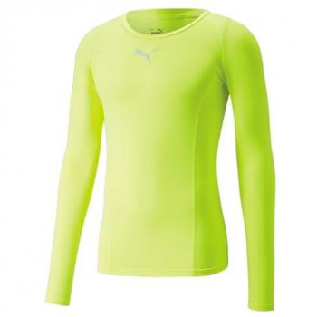 Heren Long Sleeve Puma LIGA Baselayer in Lime
