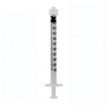 Seringa Med 1 ml senza ago con Luer Lock centrato
