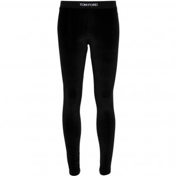 Tom Ford Legging XS – Noir avec Logo Jacquard