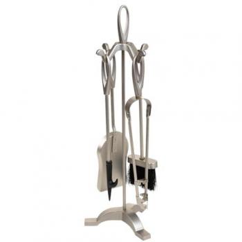 Set Alexandra House: 5 Accesorios de Chimenea en Metal Negro
