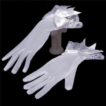 Guantes Negrita y Blanca para la Boda