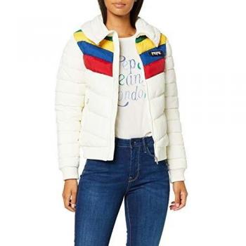 Pepe Jeans Vika Blouson, Écru, Taille Fabricant:XL Femme