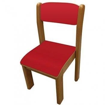 Silla Infantil Mobeduc 600560H103 – Talla 3, Madera Haya y Rojo Cereza